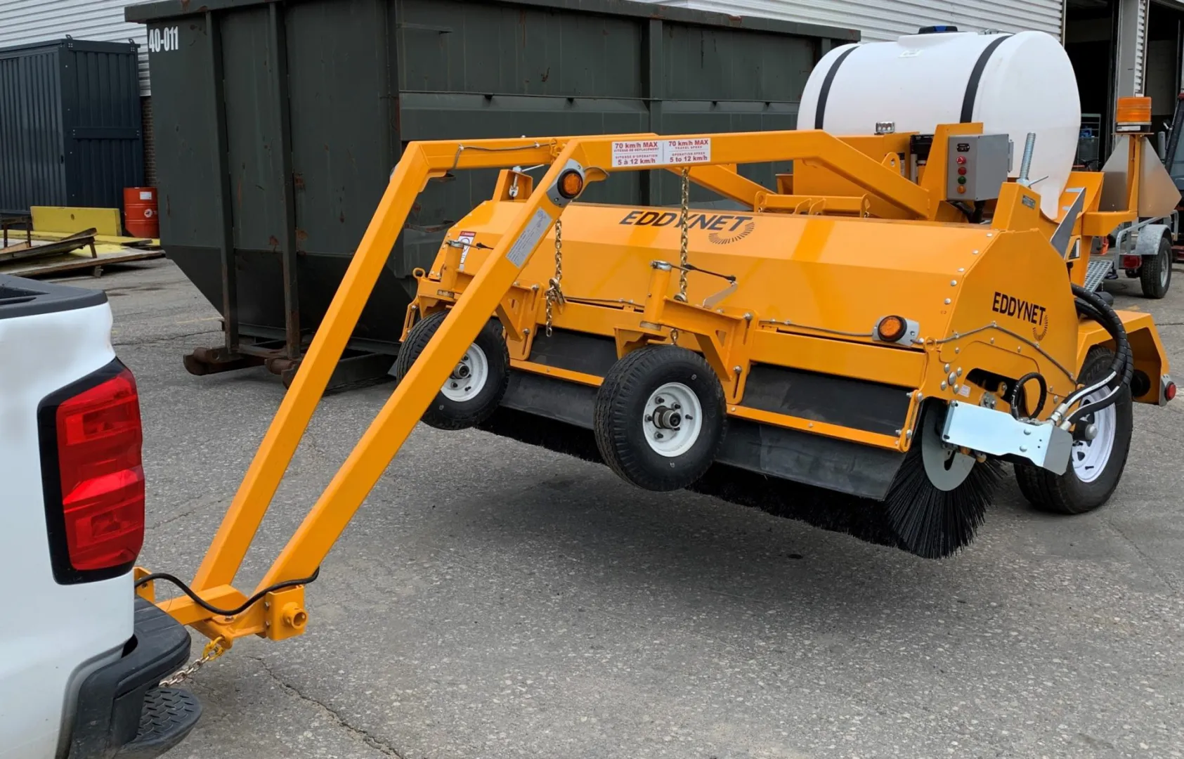 Tow Behind Angle Sweeper Industrial Machine